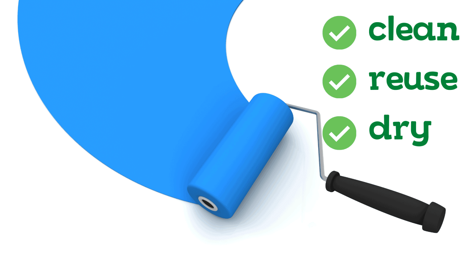 How To Clean Paint Roller Fast & Easy Save Money Recycle Now