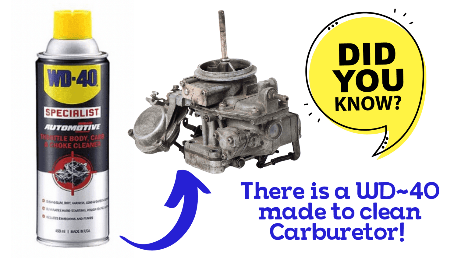 Can You Use WD40 To Clean a Carburetor? Look What We Discovered.