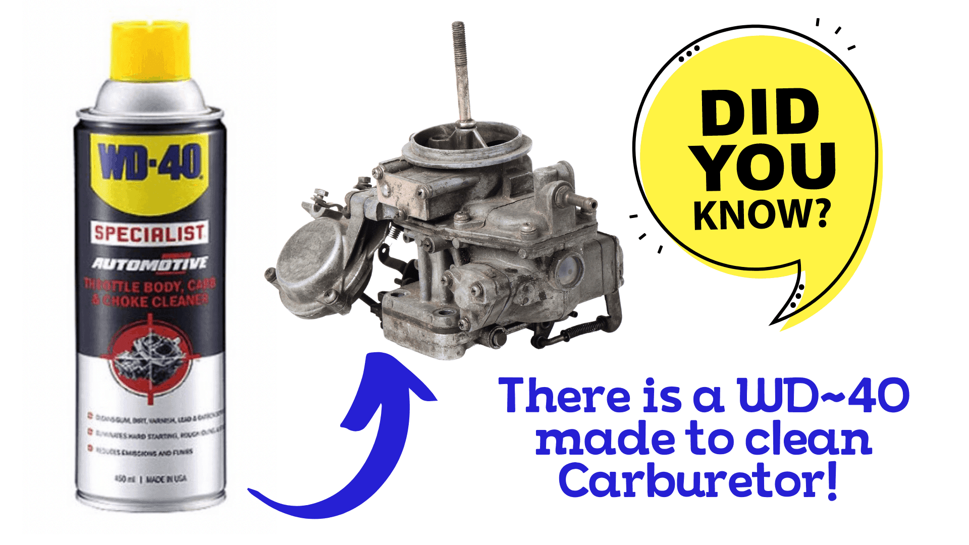 Can You Use WD40 To Clean a Carburetor? Look What We Discovered.